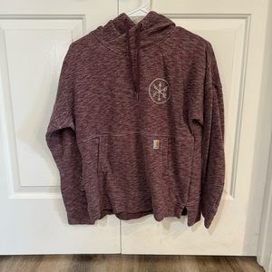 Boys Carhartt Maroon Heathered Sweatshirt Size 4-6